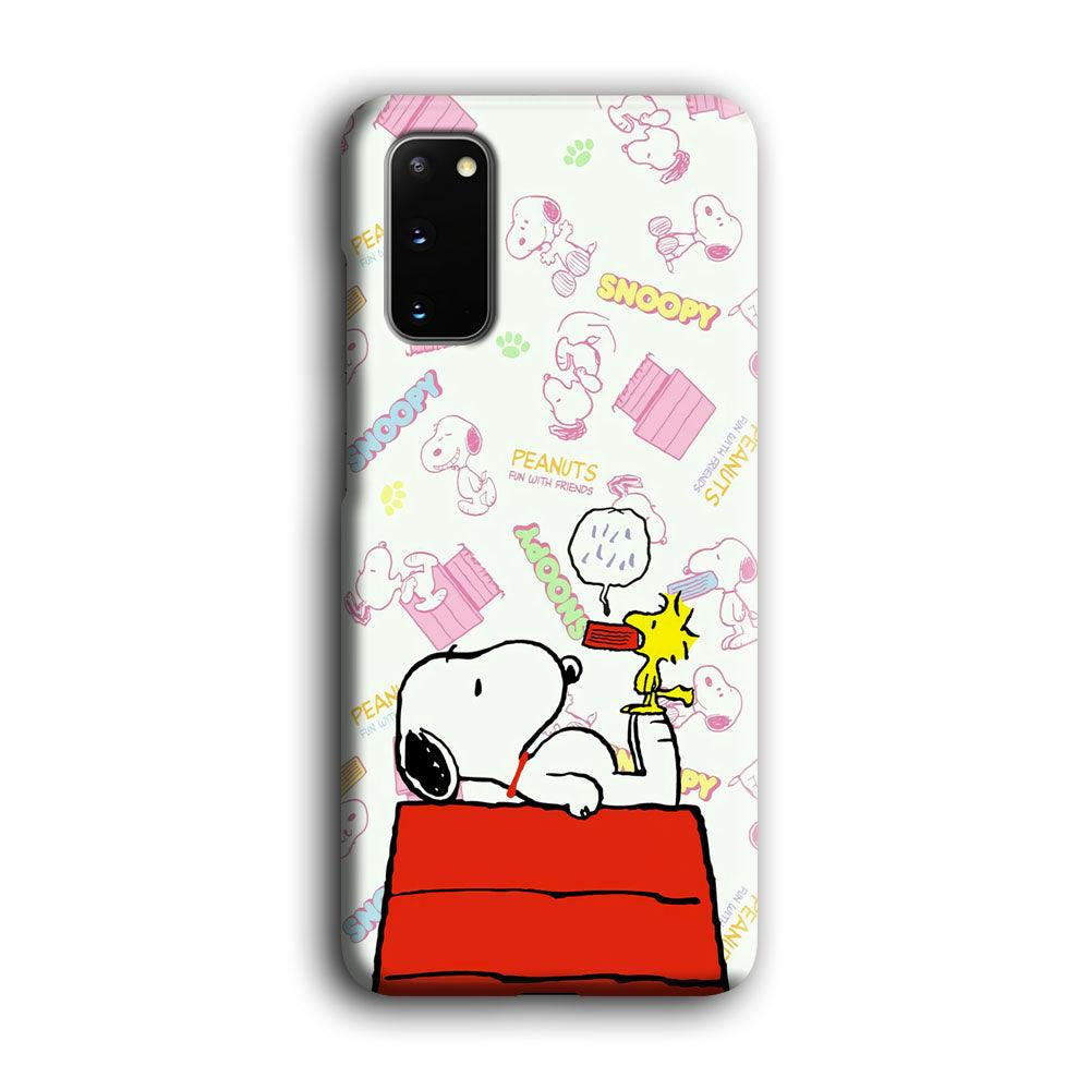 Snoopy Food Please Samsung Galaxy S20 Case-Oxvistore