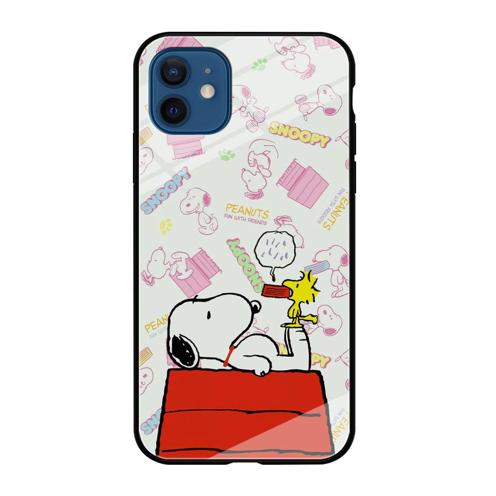 Snoopy Food Please iPhone 12 Case-Oxvistore