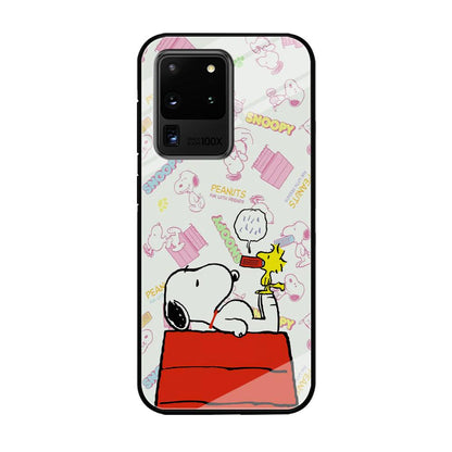 Snoopy Food Please Samsung Galaxy S20 Ultra Case-Oxvistore