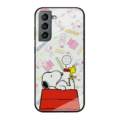 Snoopy Food Please Samsung Galaxy S21 Case-Oxvistore