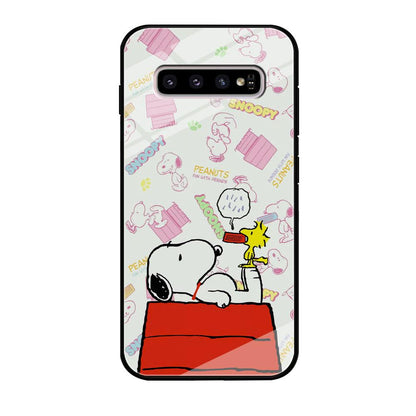 Snoopy Food Please Samsung Galaxy S10 Case-Oxvistore