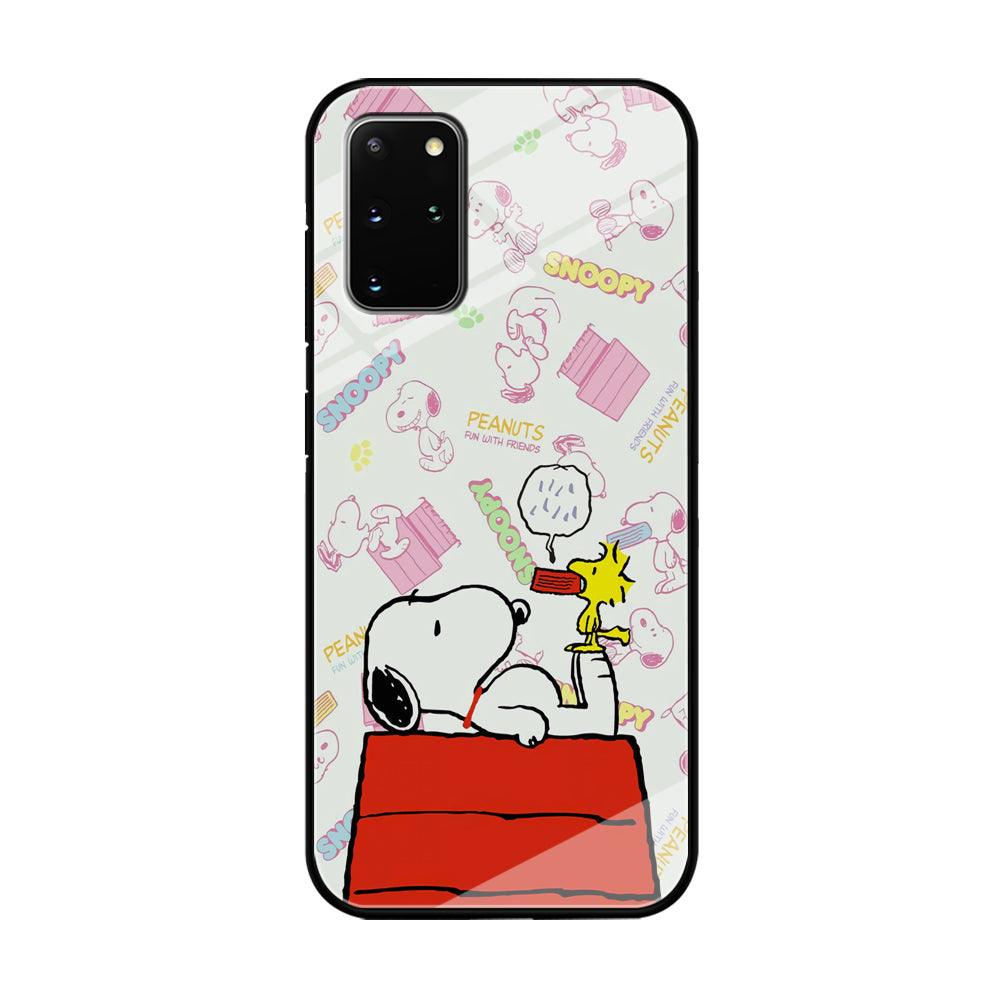 Snoopy Food Please Samsung Galaxy S20 Plus Case-Oxvistore