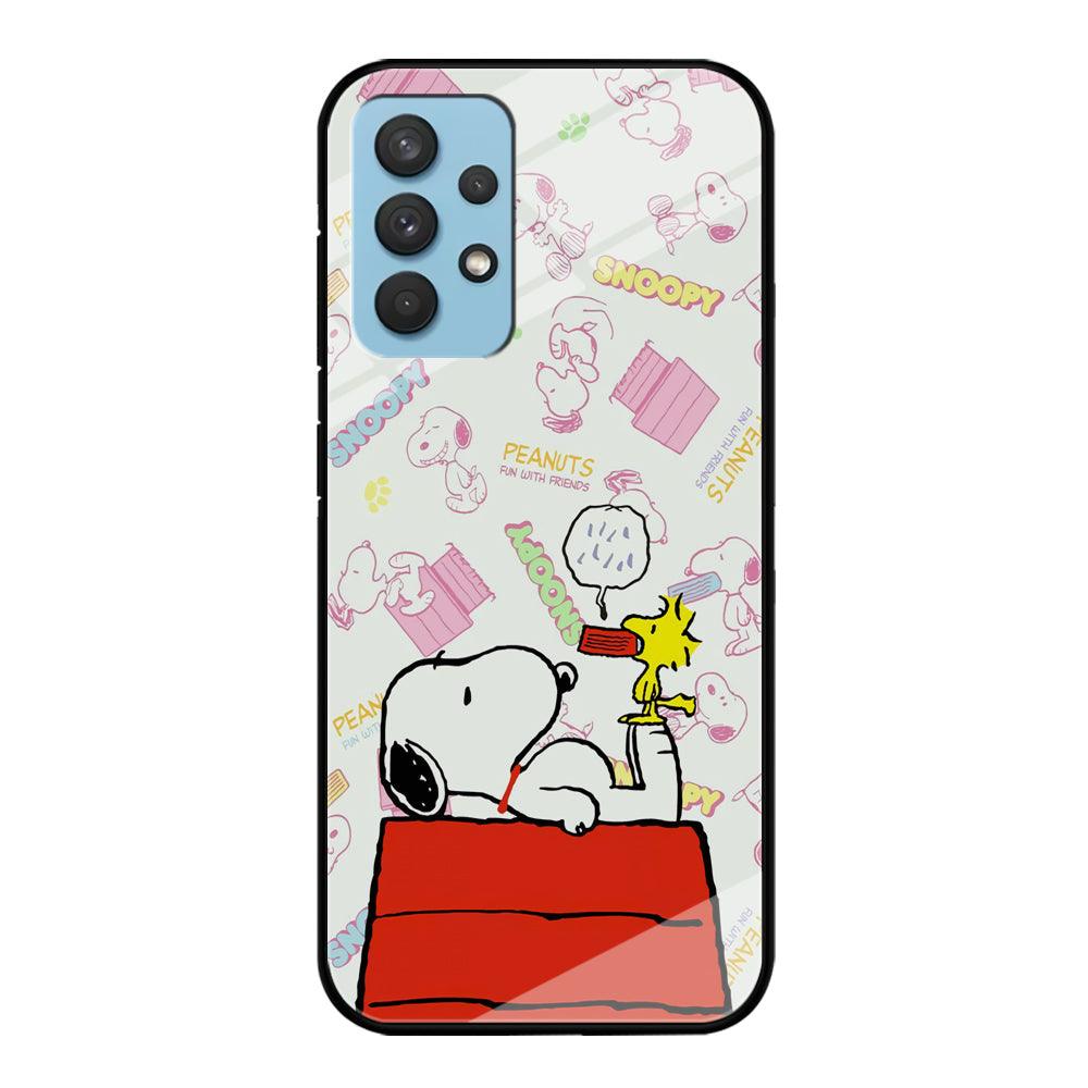 Snoopy Food Please Samsung Galaxy A32 Case-Oxvistore