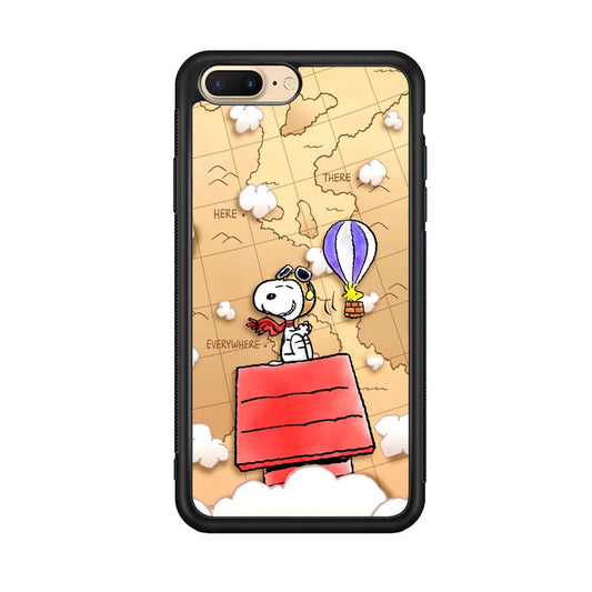 Snoopy Journey Around The World iPhone 8 Plus Case-Oxvistore