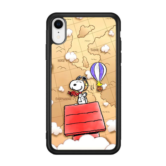 Snoopy Journey Around The World iPhone XR Case-Oxvistore