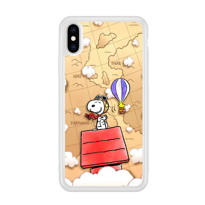 Snoopy Journey Around The World iPhone Xs Max Case-Oxvistore