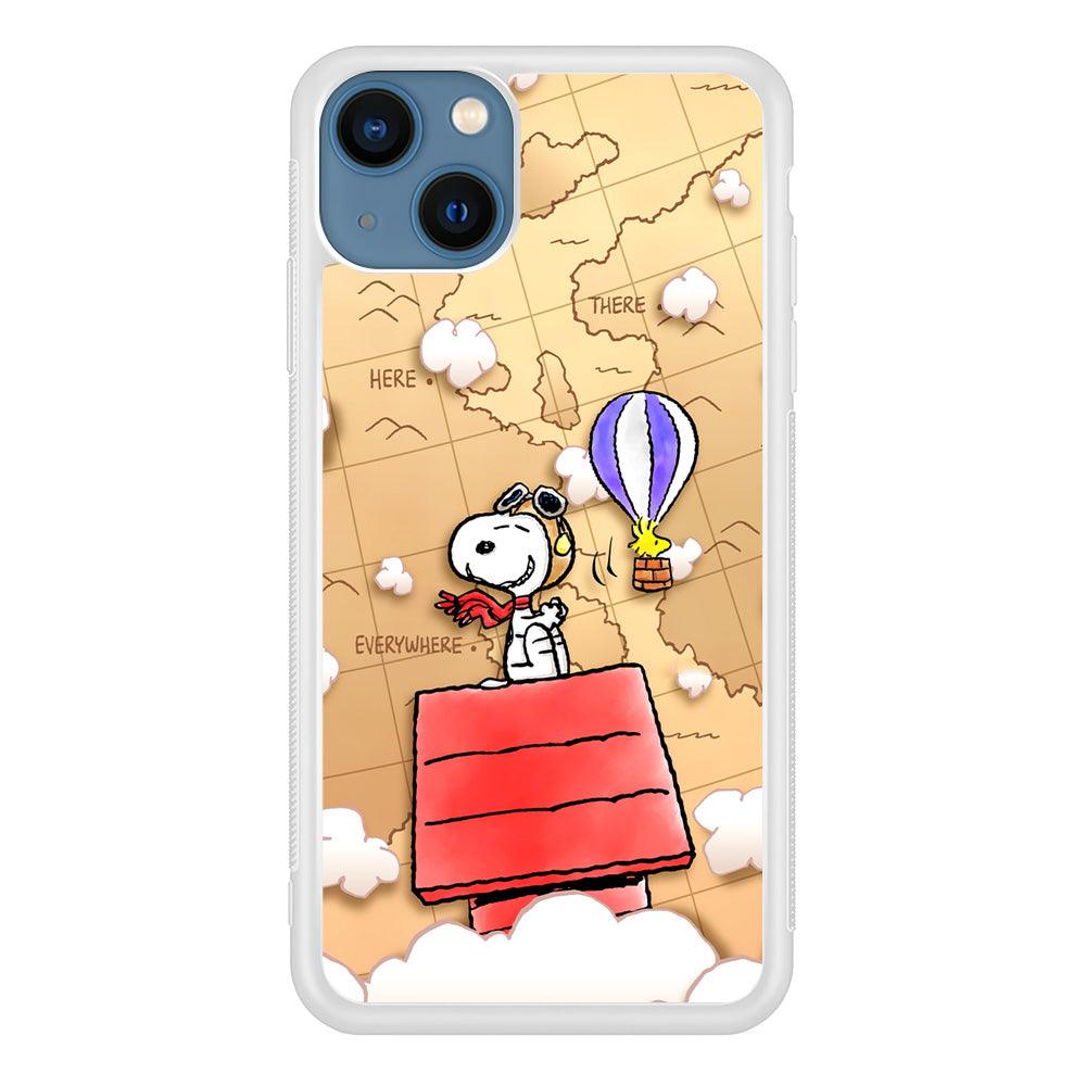 Snoopy Journey Around The World iPhone 15 Case-Oxvistore