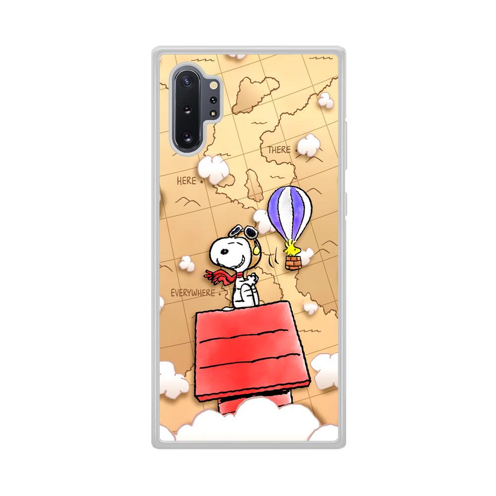 Snoopy Journey Around The World Samsung Galaxy Note 10 Plus Case-Oxvistore