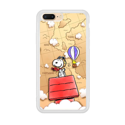 Snoopy Journey Around The World iPhone 8 Plus Case-Oxvistore