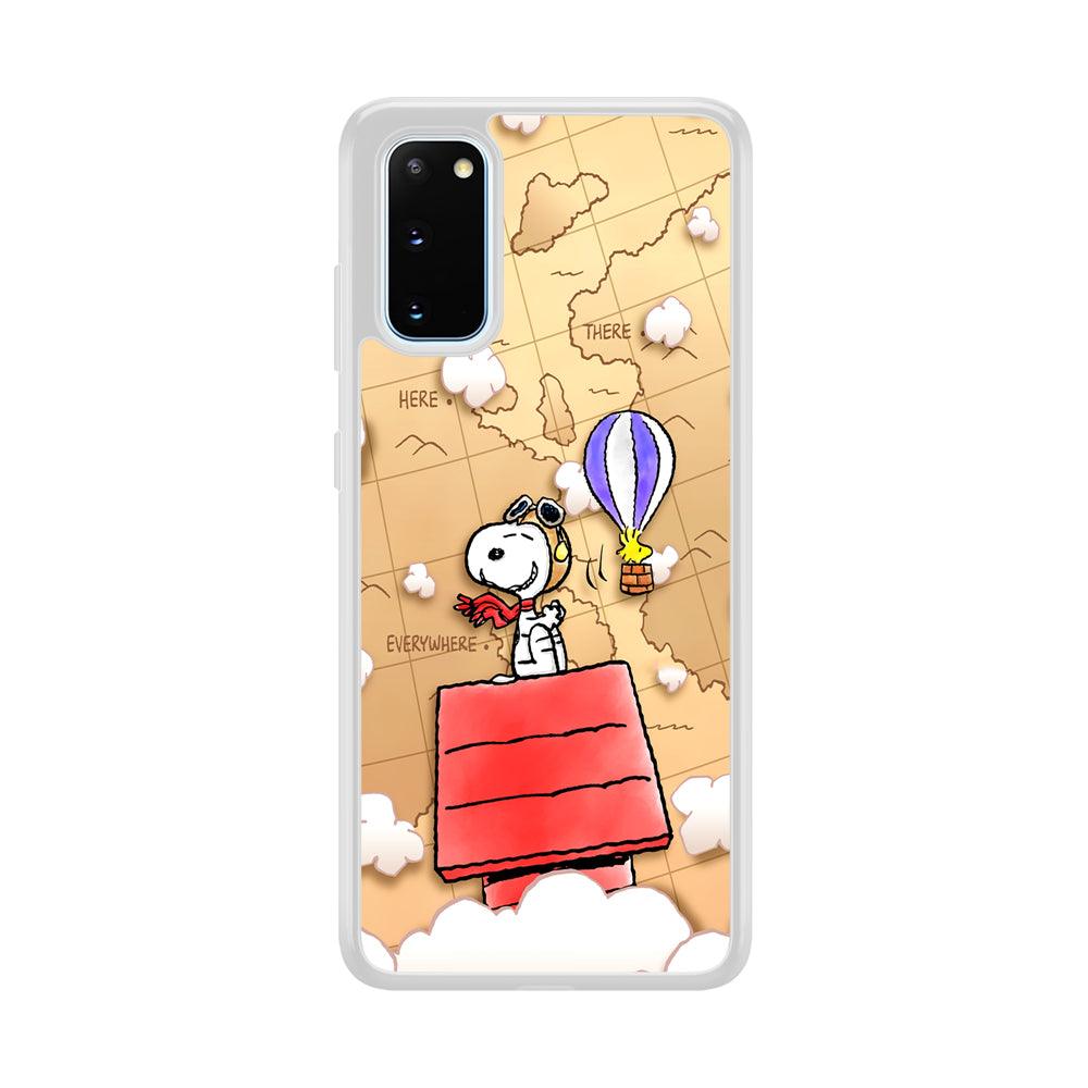 Snoopy Journey Around The World Samsung Galaxy S20 Case-Oxvistore