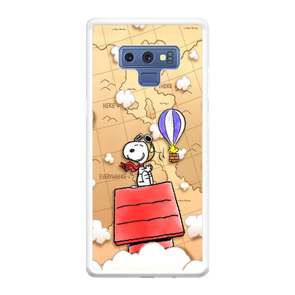 Snoopy Journey Around The World Samsung Galaxy Note 9 Case-Oxvistore