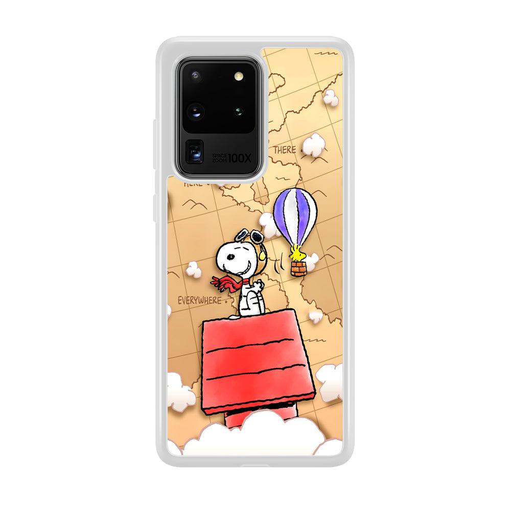 Snoopy Journey Around The World Samsung Galaxy S20 Ultra Case-Oxvistore