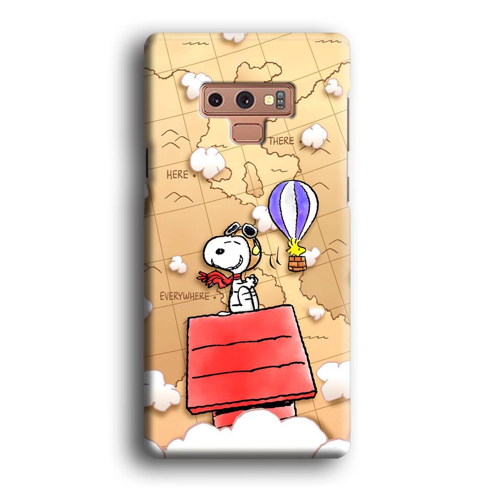 Snoopy Journey Around The World Samsung Galaxy Note 9 Case-Oxvistore