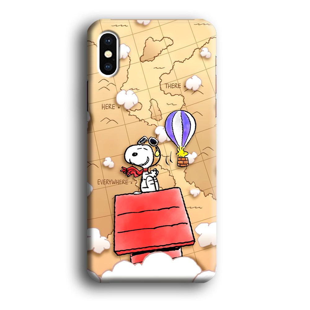 Snoopy Journey Around The World iPhone Xs Max Case-Oxvistore