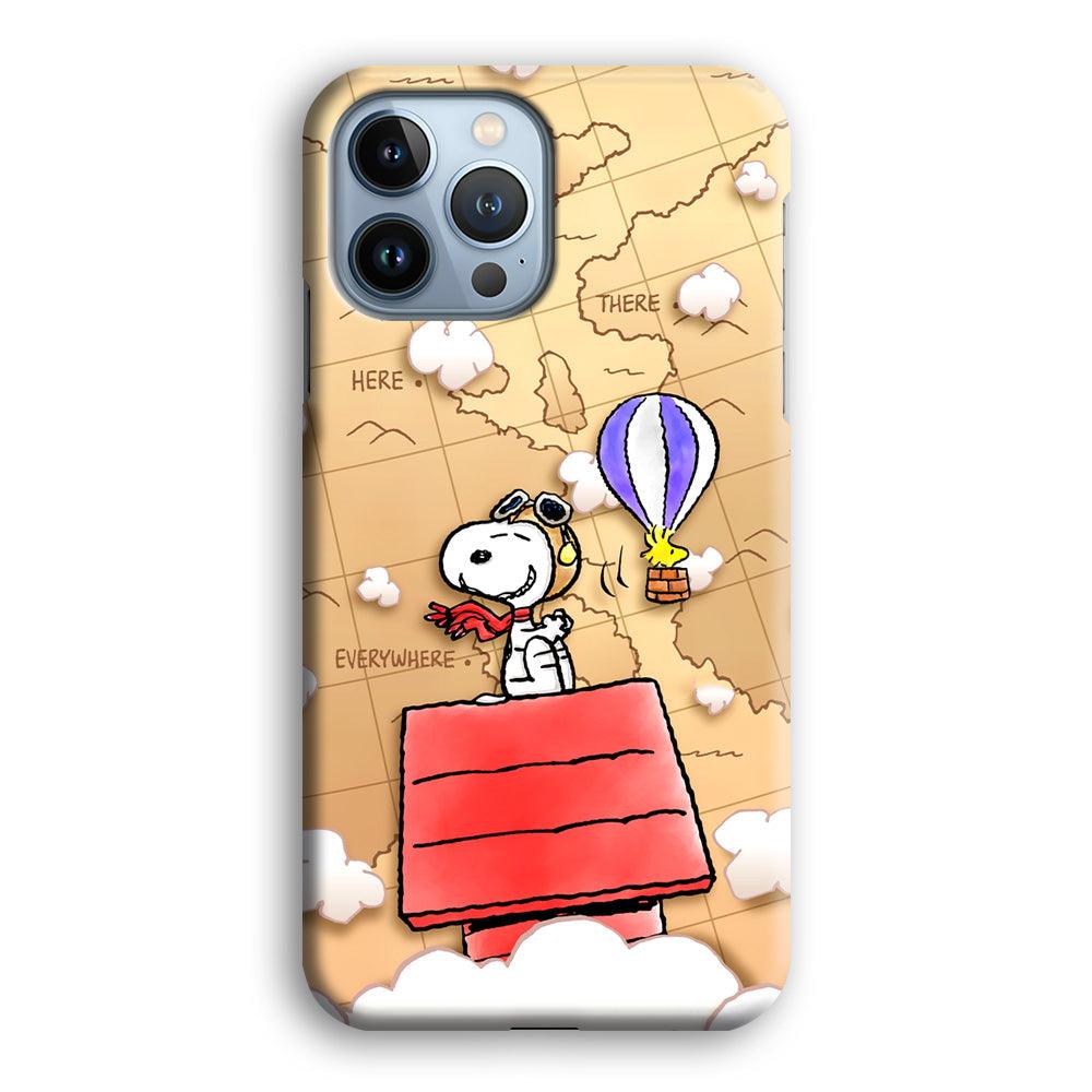 Snoopy Journey Around The World iPhone 15 Pro Case-Oxvistore