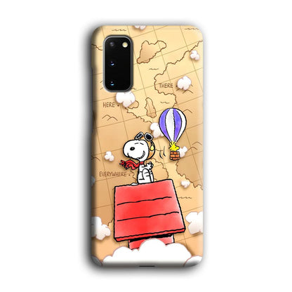 Snoopy Journey Around The World Samsung Galaxy S20 Case-Oxvistore