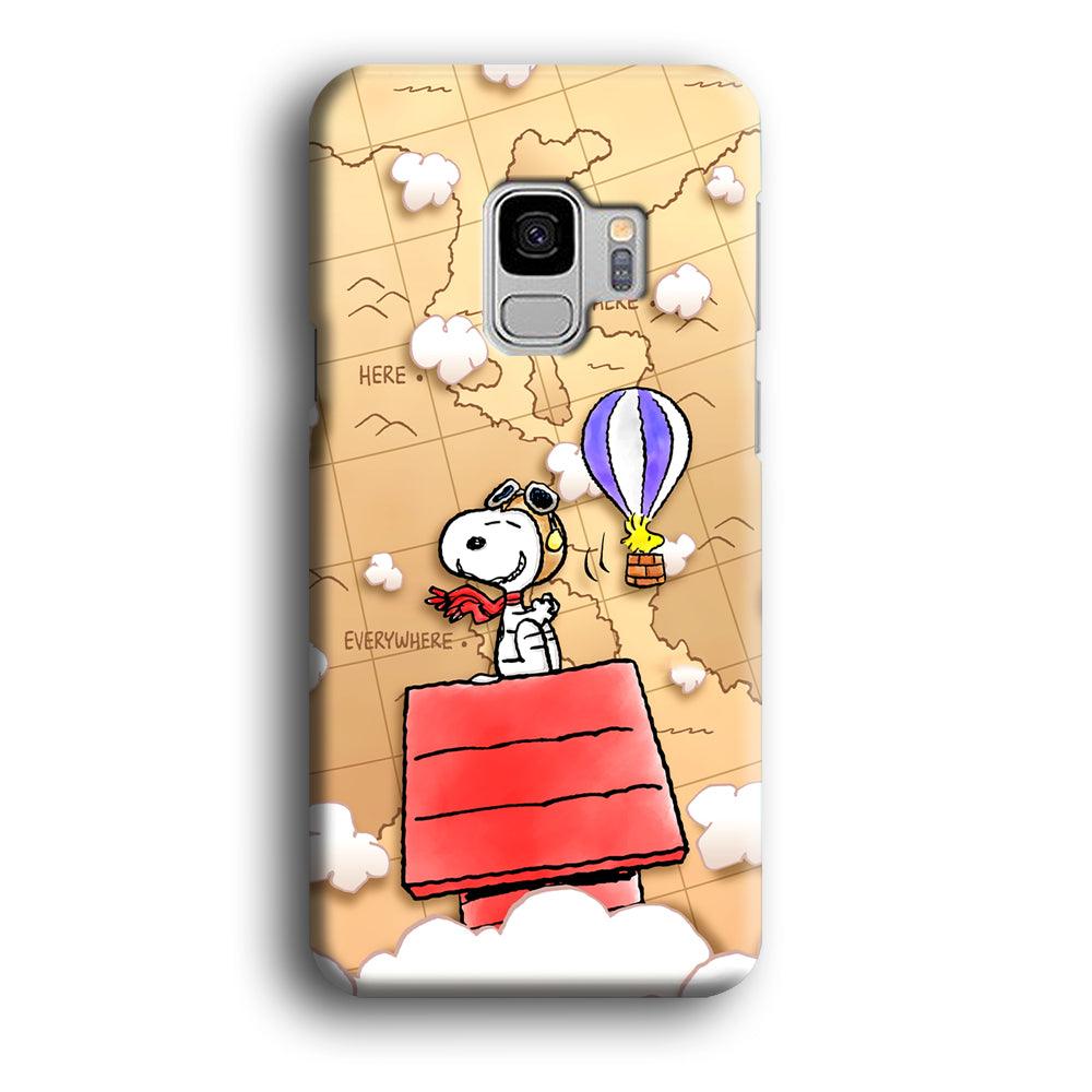 Snoopy Journey Around The World Samsung Galaxy S9 Case-Oxvistore