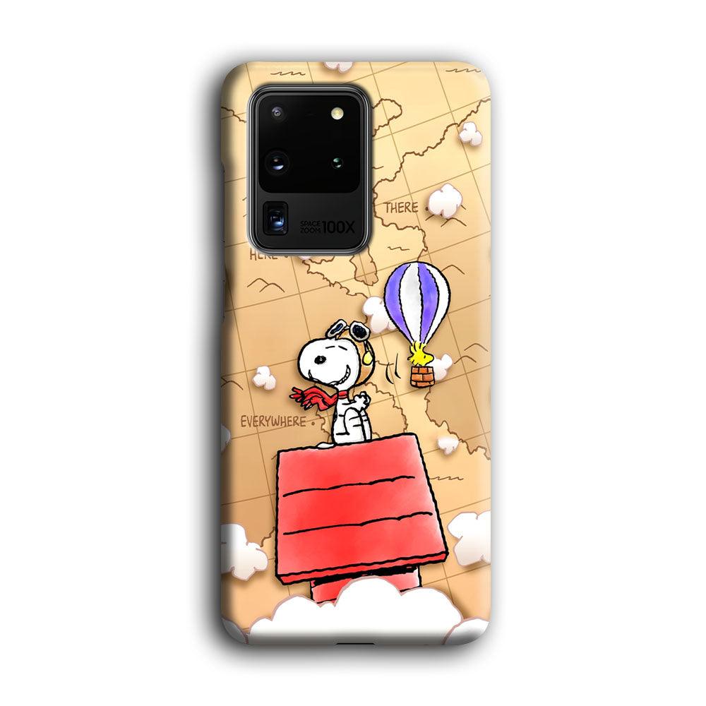 Snoopy Journey Around The World Samsung Galaxy S20 Ultra Case-Oxvistore