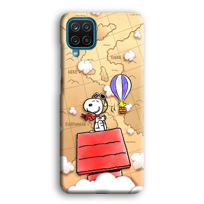 Snoopy Journey Around The World Samsung Galaxy A12 Case-Oxvistore