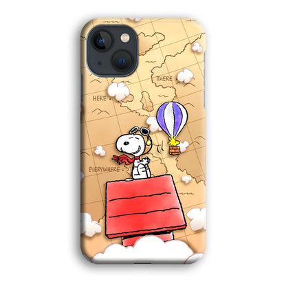 Snoopy Journey Around The World iPhone 14 Case-Oxvistore