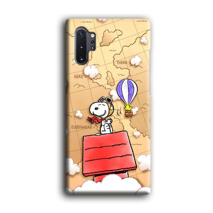 Snoopy Journey Around The World Samsung Galaxy Note 10 Plus Case-Oxvistore