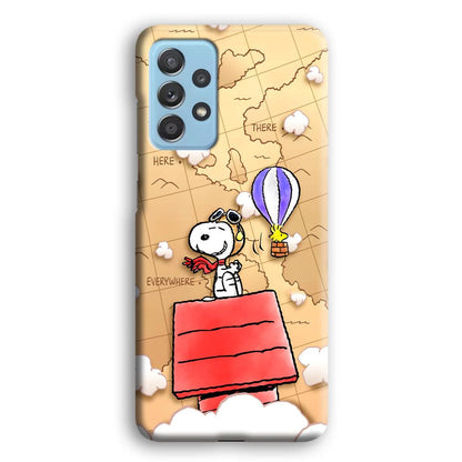 Snoopy Journey Around The World Samsung Galaxy A52 Case-Oxvistore