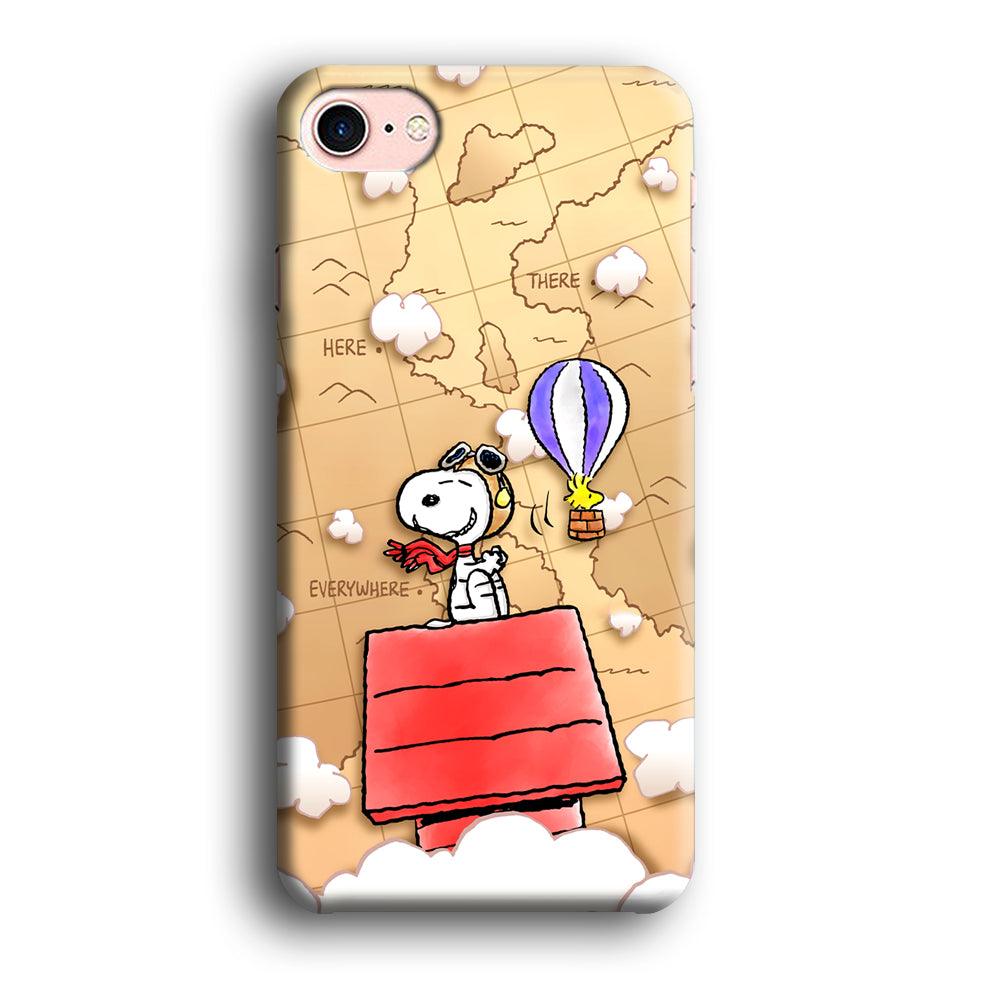 Snoopy Journey Around The World iPhone 8 Case-Oxvistore