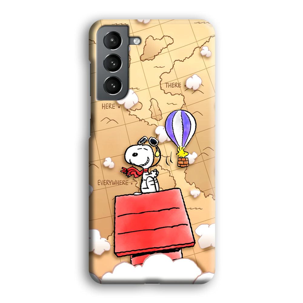 Snoopy Journey Around The World Samsung Galaxy S21 Case-Oxvistore