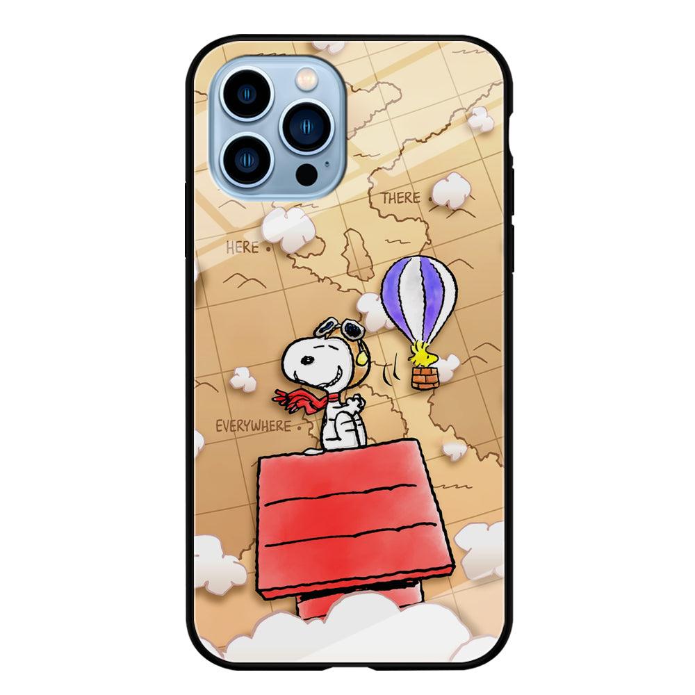 Snoopy Journey Around The World iPhone 15 Pro Case-Oxvistore