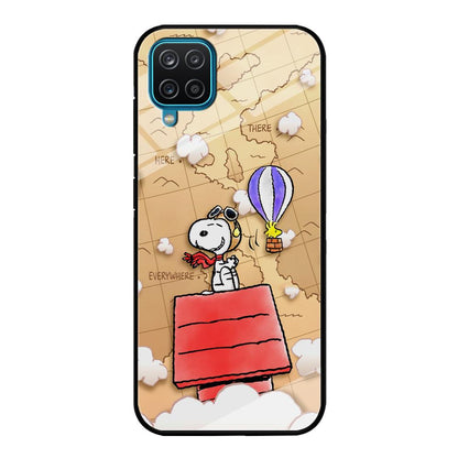 Snoopy Journey Around The World Samsung Galaxy A12 Case-Oxvistore