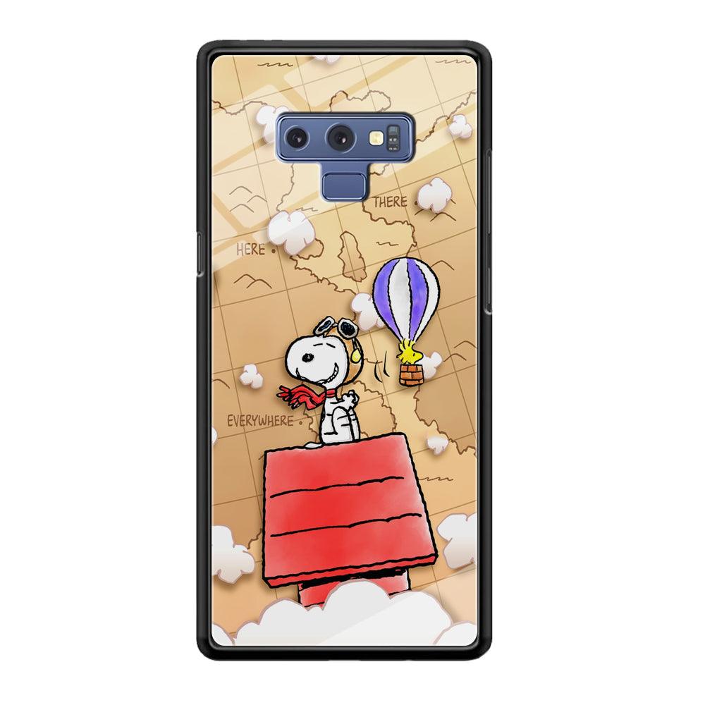 Snoopy Journey Around The World Samsung Galaxy Note 9 Case-Oxvistore