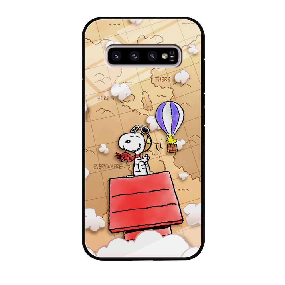 Snoopy Journey Around The World Samsung Galaxy S10 Plus Case-Oxvistore