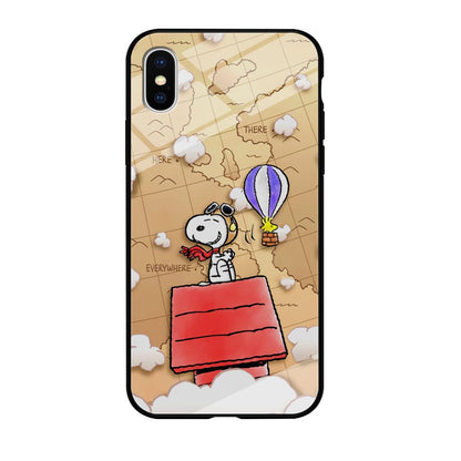 Snoopy Journey Around The World iPhone XS Case-Oxvistore