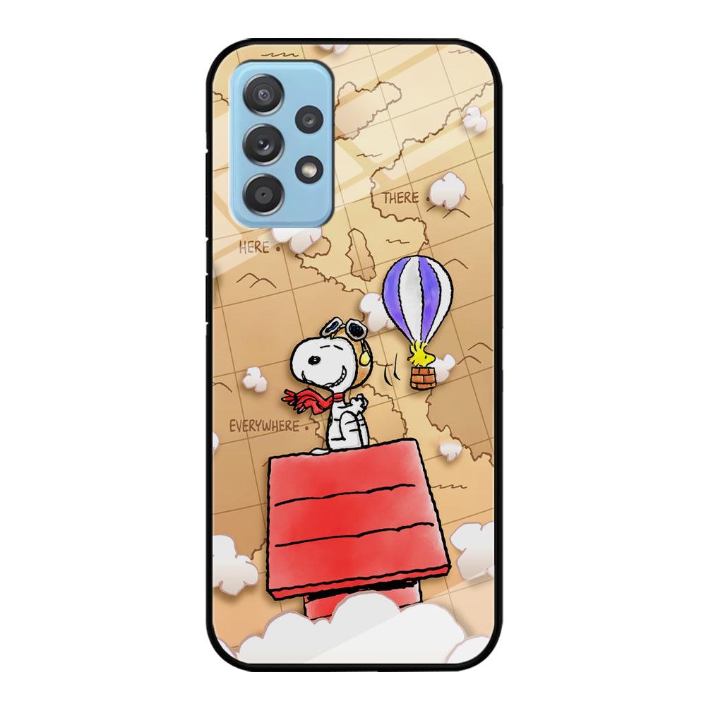 Snoopy Journey Around The World Samsung Galaxy A52 Case-Oxvistore