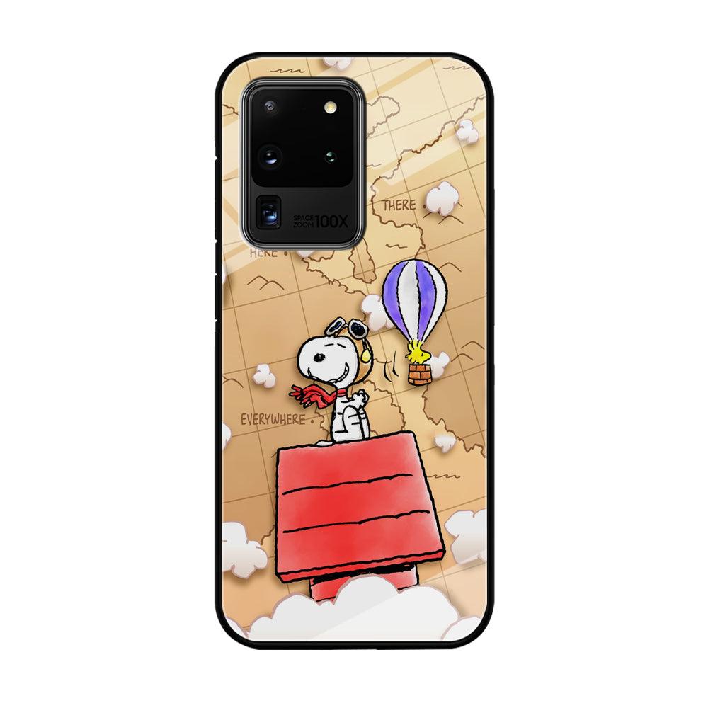 Snoopy Journey Around The World Samsung Galaxy S20 Ultra Case-Oxvistore