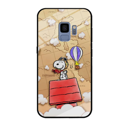 Snoopy Journey Around The World Samsung Galaxy S9 Case-Oxvistore