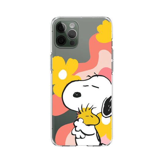 Snoopy Longing for Friends Clear Soft Case