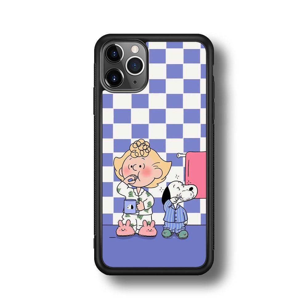 Snoopy Prepare for Sleep iPhone 11 Pro Max Case-Oxvistore