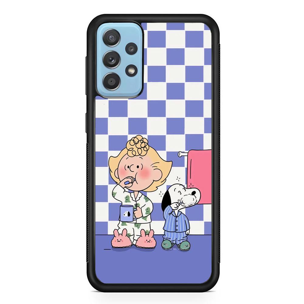 Snoopy Prepare for Sleep Samsung Galaxy A52 Case-Oxvistore