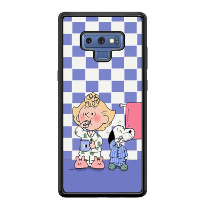 Snoopy Prepare for Sleep Samsung Galaxy Note 9 Case-Oxvistore