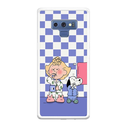 Snoopy Prepare for Sleep Samsung Galaxy Note 9 Case-Oxvistore