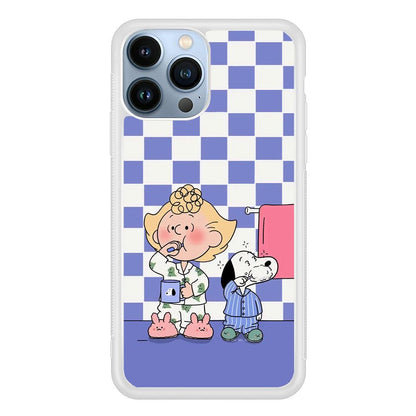 Snoopy Prepare for Sleep iPhone 14 Pro Max Case-Oxvistore