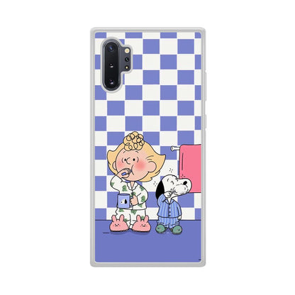 Snoopy Prepare for Sleep Samsung Galaxy Note 10 Plus Case-Oxvistore