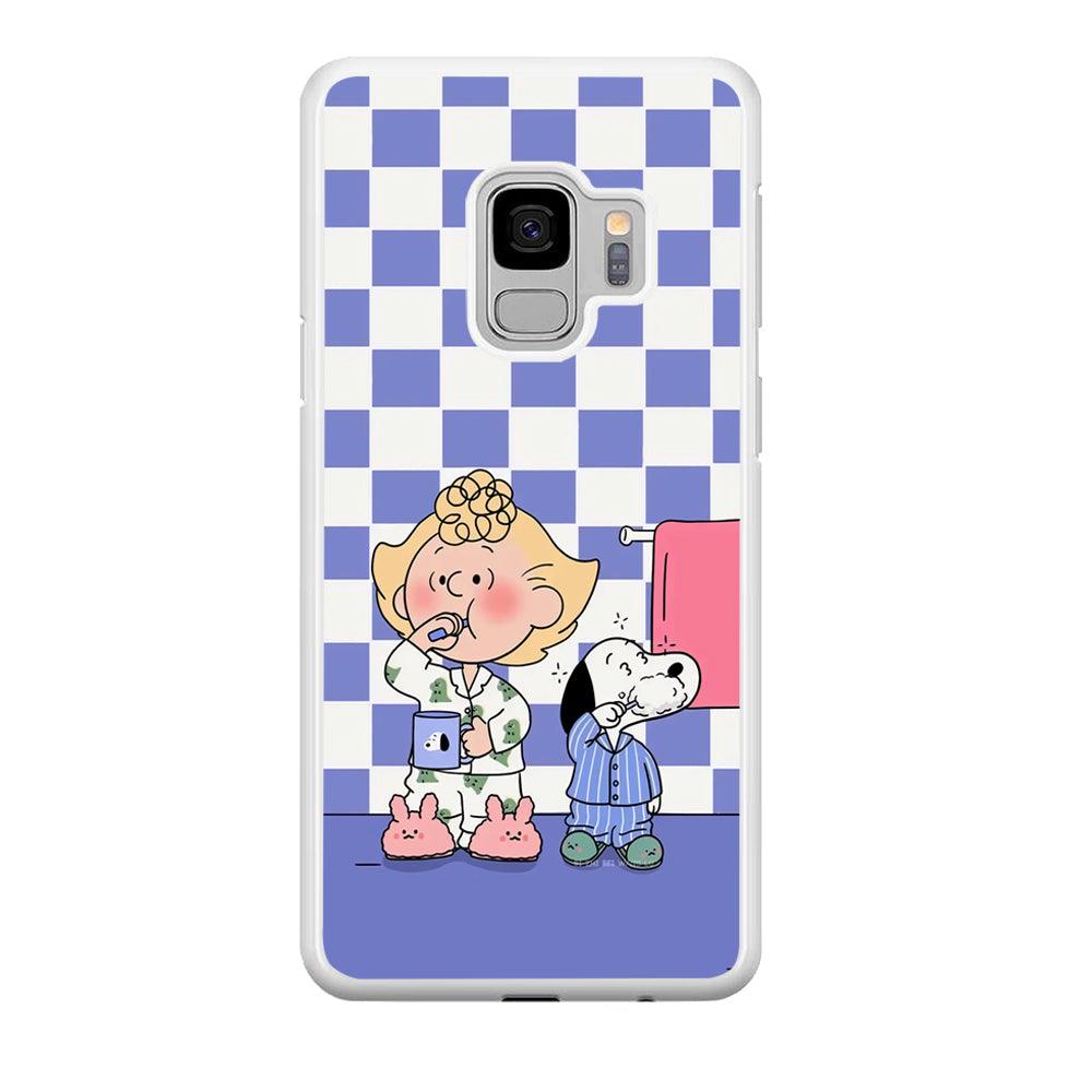 Snoopy Prepare for Sleep Samsung Galaxy S9 Case-Oxvistore