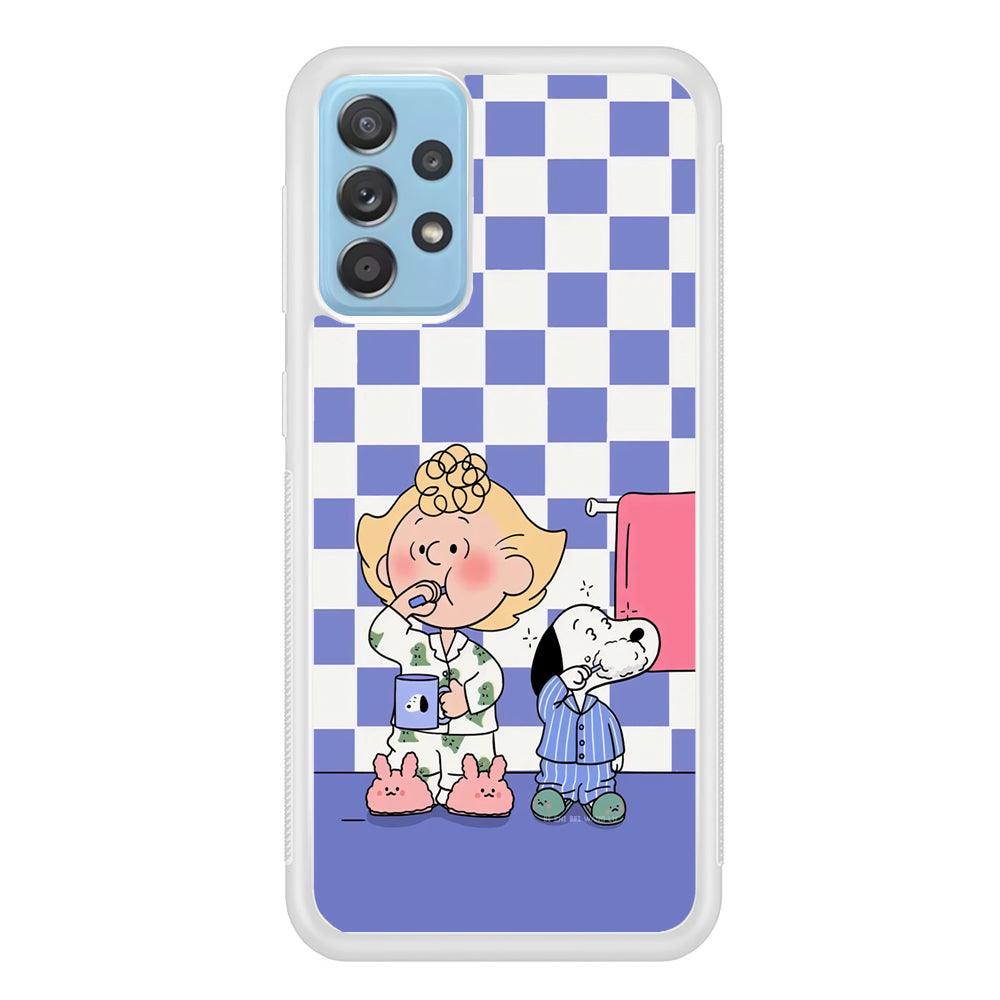 Snoopy Prepare for Sleep Samsung Galaxy A52 Case-Oxvistore