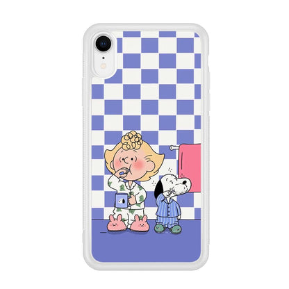 Snoopy Prepare for Sleep iPhone XR Case-Oxvistore