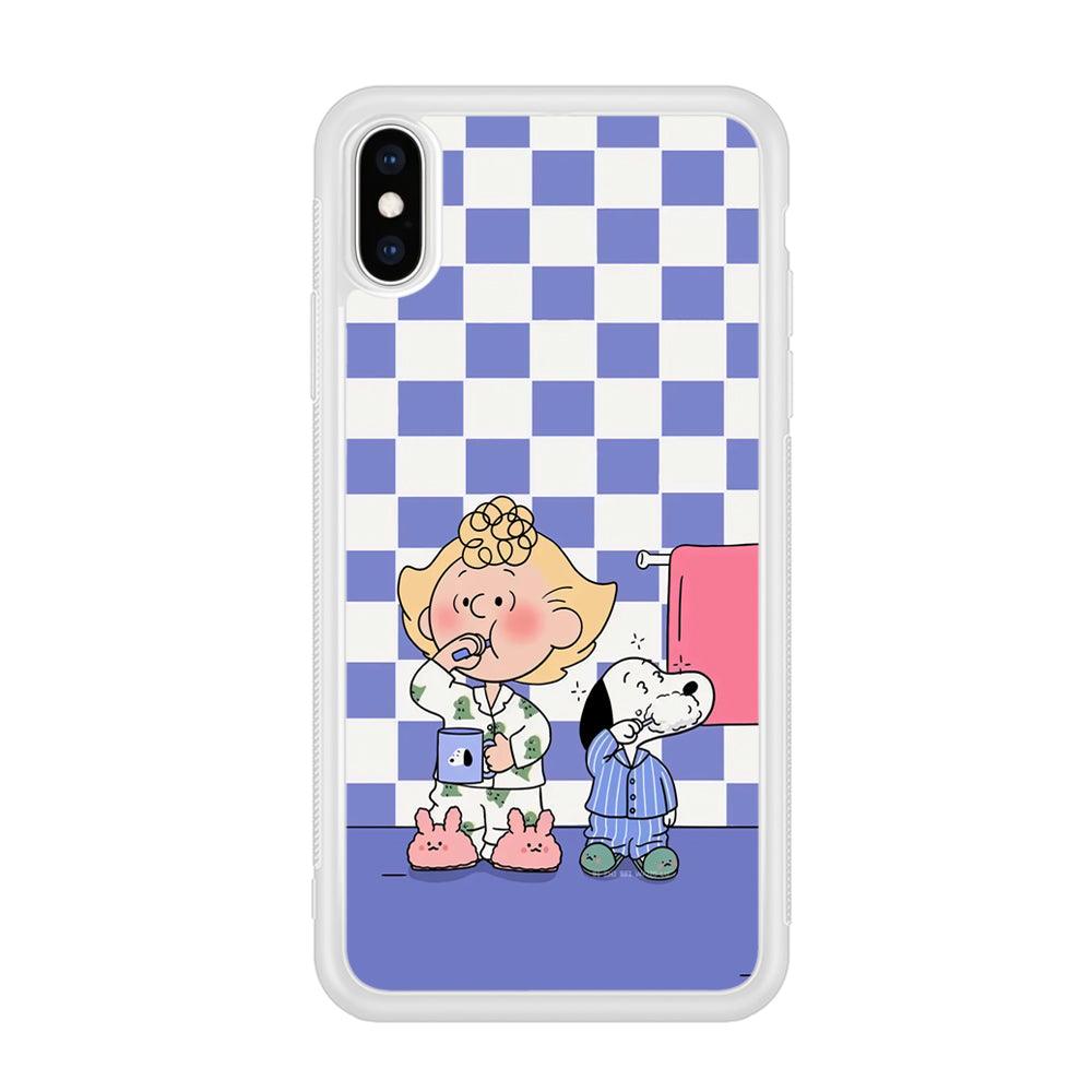 Snoopy Prepare for Sleep iPhone Xs Max Case-Oxvistore