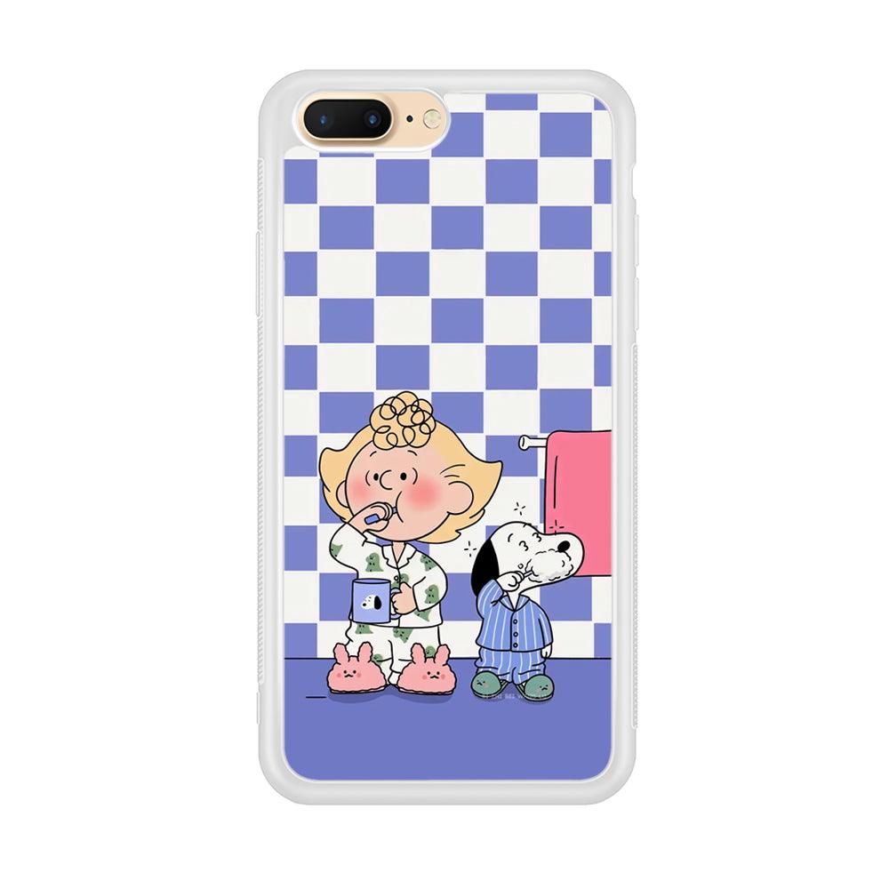 Snoopy Prepare for Sleep iPhone 8 Plus Case-Oxvistore