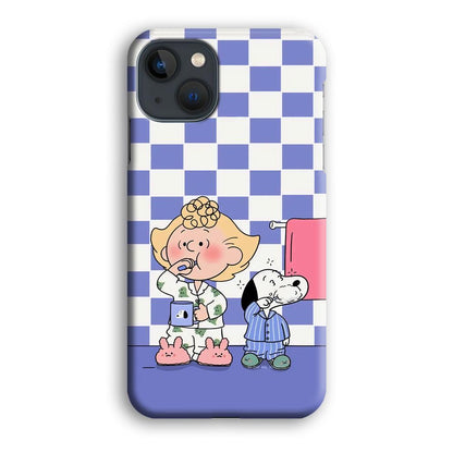 Snoopy Prepare for Sleep iPhone 15 Case-Oxvistore