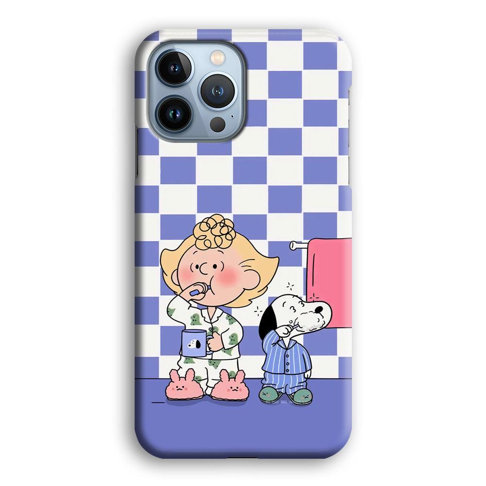 Snoopy Prepare for Sleep iPhone 15 Pro Max Case-Oxvistore